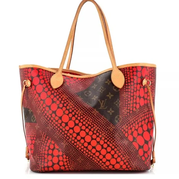Louis Vuitton Neverfull Tote COA Limited Edition Kusama Waves Monogram Canvas MM - Picture 2 of 15